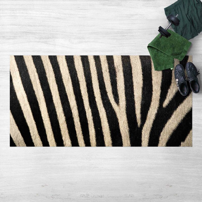 

Bilderwelten - Alfombras vinílicas - Zebra Skin - Apaisado 1:2 Dimensión LxA: 130cm x 260cm