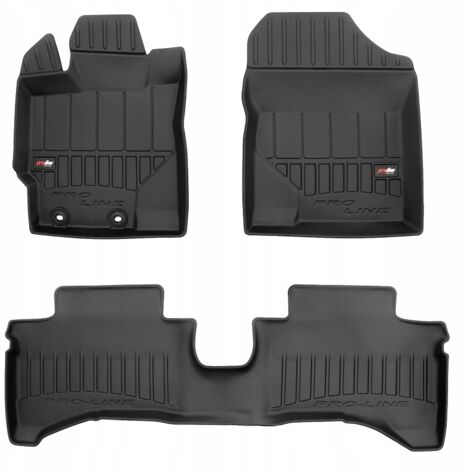 ALFOMBRAS Y FELPAS DE GOMA Toyota Yaris 3 Híbrido 2011-2020 3D TROUGH