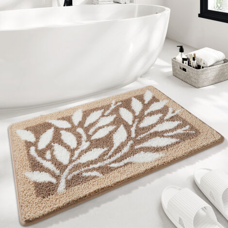 Alfombrilla absorbente, alfombrilla para el suelo, alfombrilla para el inodoro, alfombrilla antideslizante para el baño - Ramas floridas
