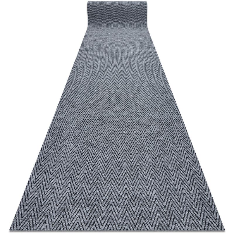 

Alfombrilla antideslizante 100 cm MAGNUS 2954 Zigzag exterior, interior gris Tonos de gris y plata 100x110 cm