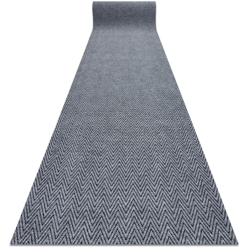 

Rugsx - Alfombrilla antideslizante 200 cm MAGNUS 2954 Zigzag exterior, interior gris Tonos de gris y plata 200x290 cm