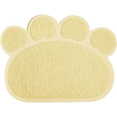 Alfombrilla antideslizante para arena de gatos, con forma de masa, para perros, gatos y gatitos, 30 x 40 cm (gris)