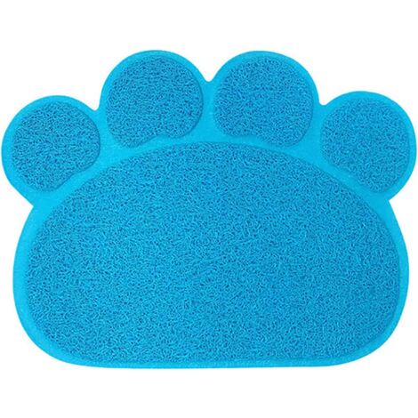 Alfombrilla antideslizante para arena de gatos, con forma de masa, para perros, gatos y gatitos, 30 x 40 cm (gris)