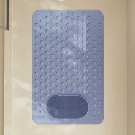 Alfombrilla antideslizante para bañera y ducha, 50x80cm, antideslizante, con ventosa, masajeador de pies multifuncional.