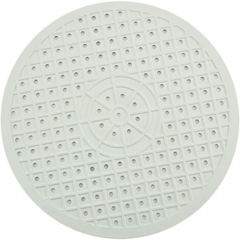 Alfombrilla antideslizante para escurridor de platos, de goma suave, con aislamiento térmico, multifuncional para baño, color blanco.