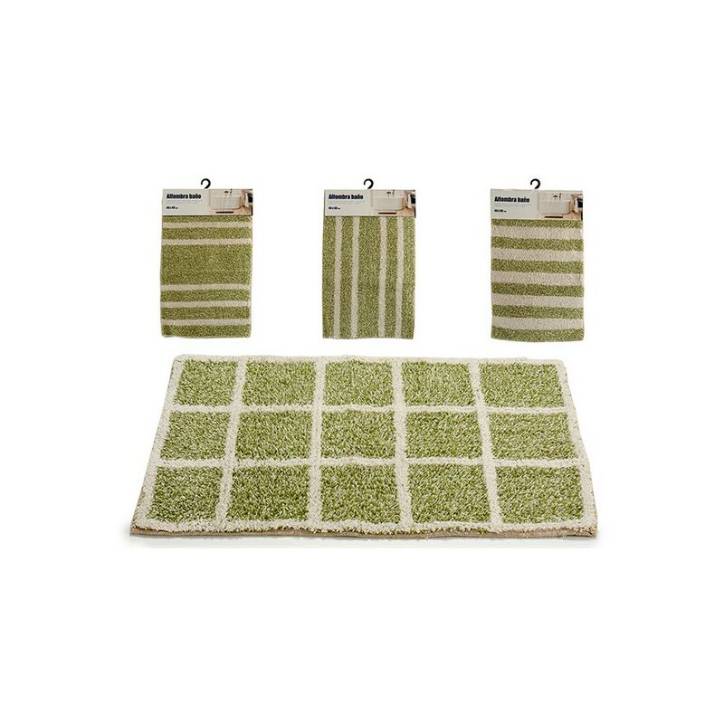 

Alfombrilla Antideslizante Verde 100 % algodón (60 x 0,4 x 40 cm)