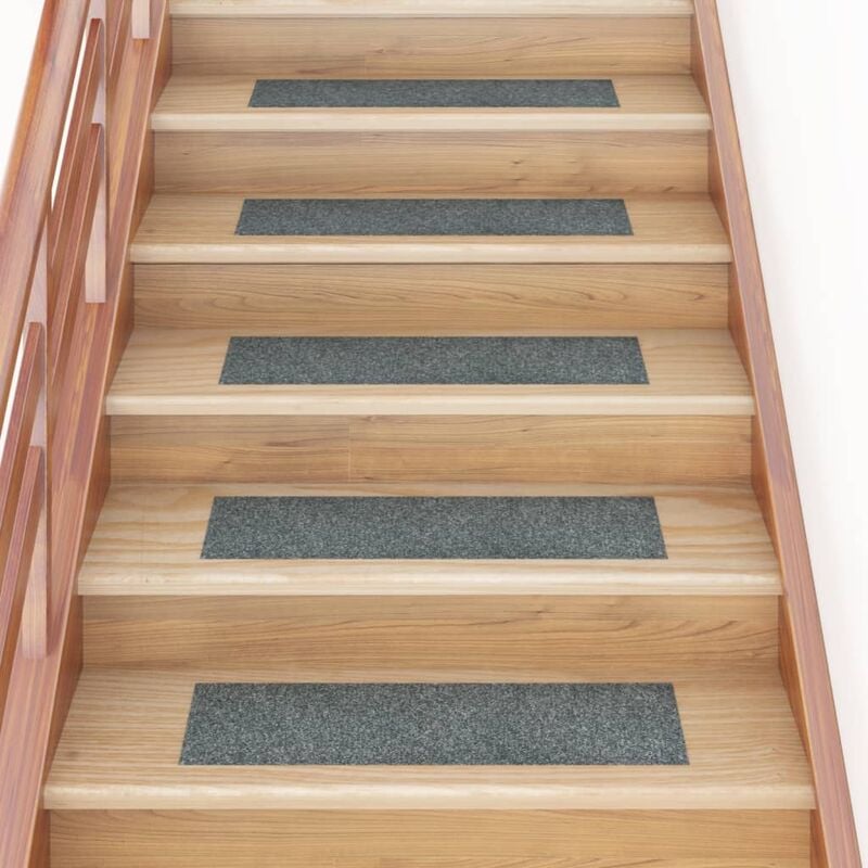 

Alfombrilla autoadhesiva escalera 15 uds verde 76x20 cm
