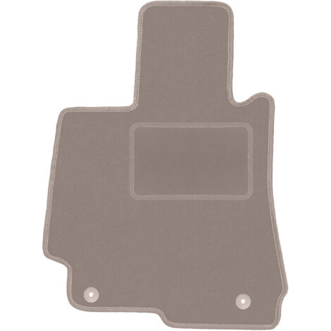 Alfombrilla beige para conductor: Mercedes W221 Clase S Sedán corto (2005-2013)