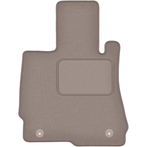 Alfombrilla beige para conductor: Mercedes W221 Clase S Sedán largo (2005-2013)