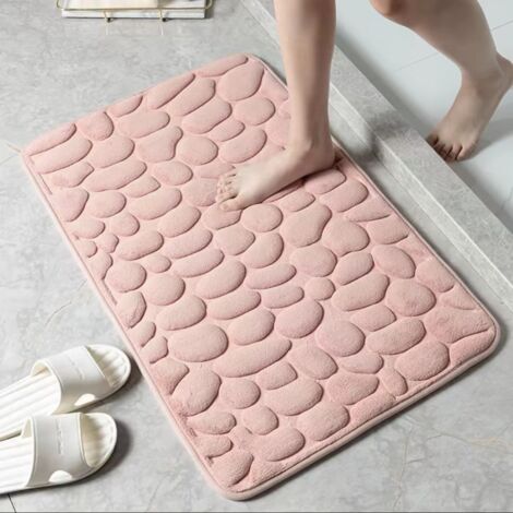 Alfombrilla de baño antideslizante/absorbente de alta calidad, lavable a máquina (1 unidad)