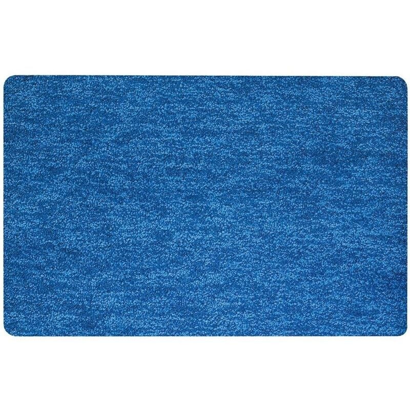 

colección Gobi, Alfombrilla de ducha 40 x 60,100% Polyester-Microfibra,Azul - Spirella