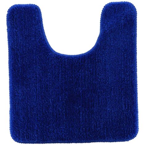 Alfombrilla de baño de microfibra 45x50 cm refuerzo de látex - azul marino - Tendance