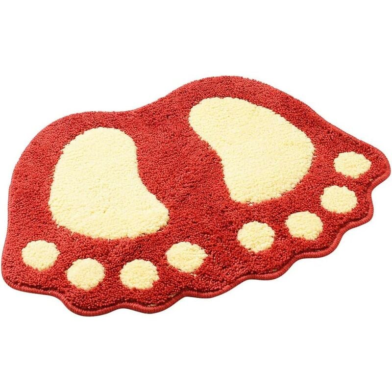 

Alfombrilla de baño antideslizante, alfombrilla de ducha de baño de pies grandes Alfombra peluda Alfombra de piso absorbente Felpudo (40 * 60 cm,