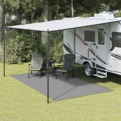 Alfombrilla de camping gris antracita 4,5x2,5 m