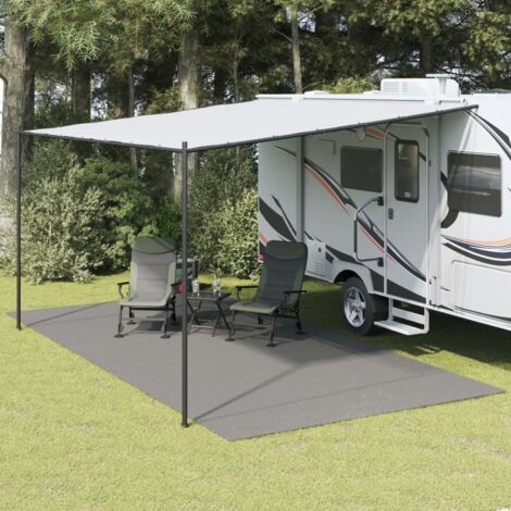 Alfombrilla de camping gris antracita 6x3 m