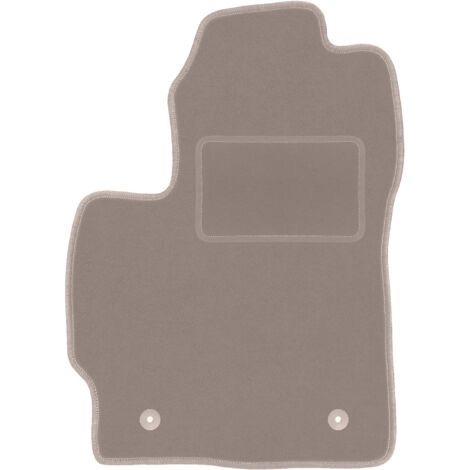 Alfombrilla de conductor beige para: Toyota Corolla E14 / E15 sedán (2007-2012)