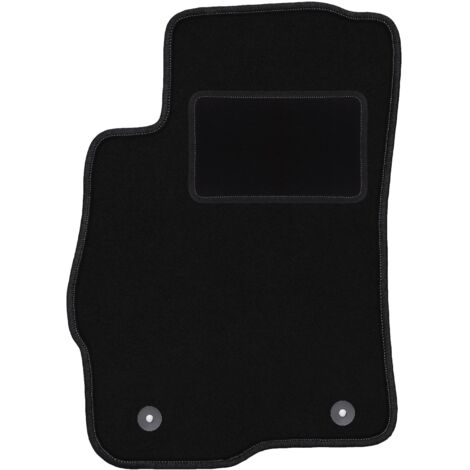 Alfombrilla de conductor negra para: Chevrolet Aveo II T300 hatchback, sedán (2011-)