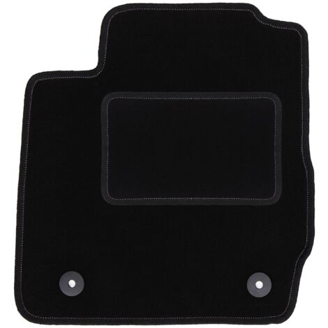 Alfombrilla de conductor negra para Ford Fiesta MK7 hatchback (2011-2017)