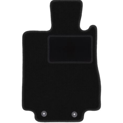 Alfombrilla de conductor negra para: Mercedes S W220 4Matic largo (1998-2005)