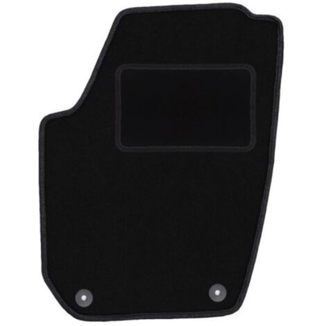 Alfombrilla de conductor negra para Skoda Fabia II hatchback, station wagon (2007-2014)