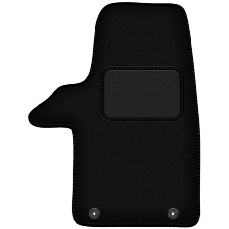 Alfombrilla de conductor negra para: Volkswagen Transporter T5 Multivan furgoneta (2005-2015)