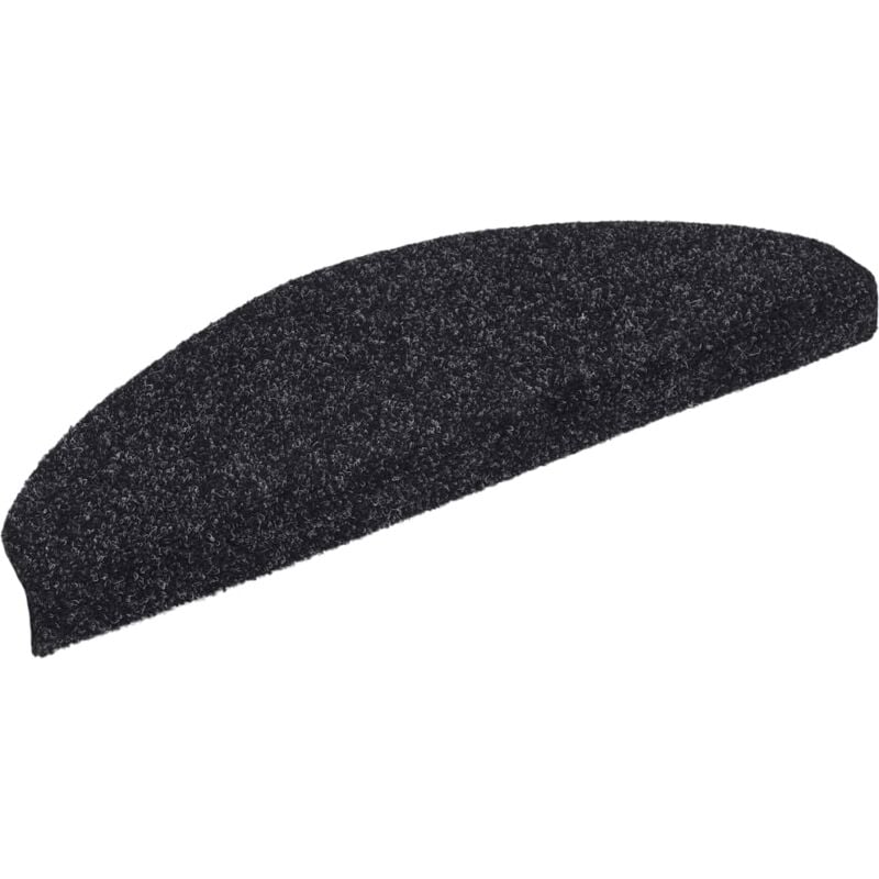 

15x Alfombrillas de Escaleras Autoadherente 65x21x4cm Negro - Negro - Vidaxl