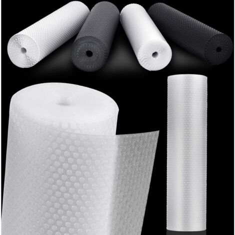 Alfombrilla de EVA para refrigerador, antideslizante, antiadherente, para cajón inferior, de plástico, para refrigerador, estante, protector de muebles, debajo del fregadero (transparente/30 cm x 150 