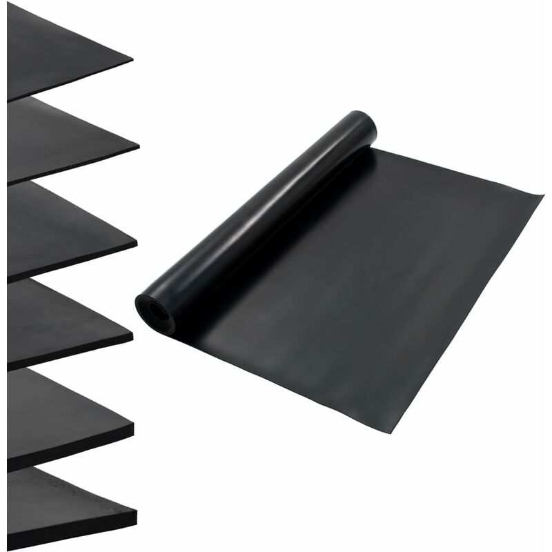 

Bh Design - Alfombrilla de goma antideslizante 1,2x5 m 3 mm lisa