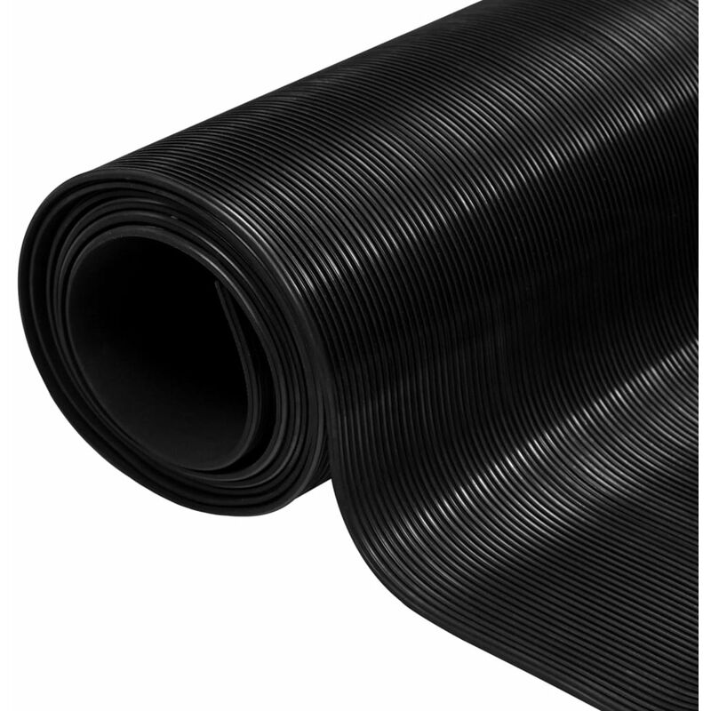 

Alfombrilla de goma antideslizante acanalado estrecho 2x1 m