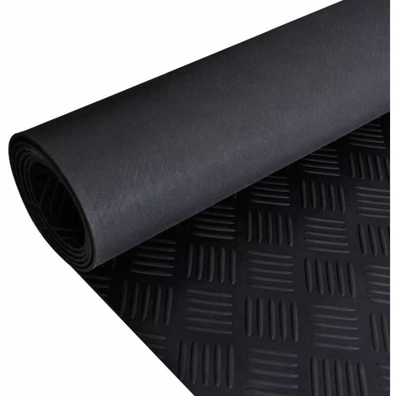 

Alfombrilla de goma antideslizante placa ajedrezada 5x1 m