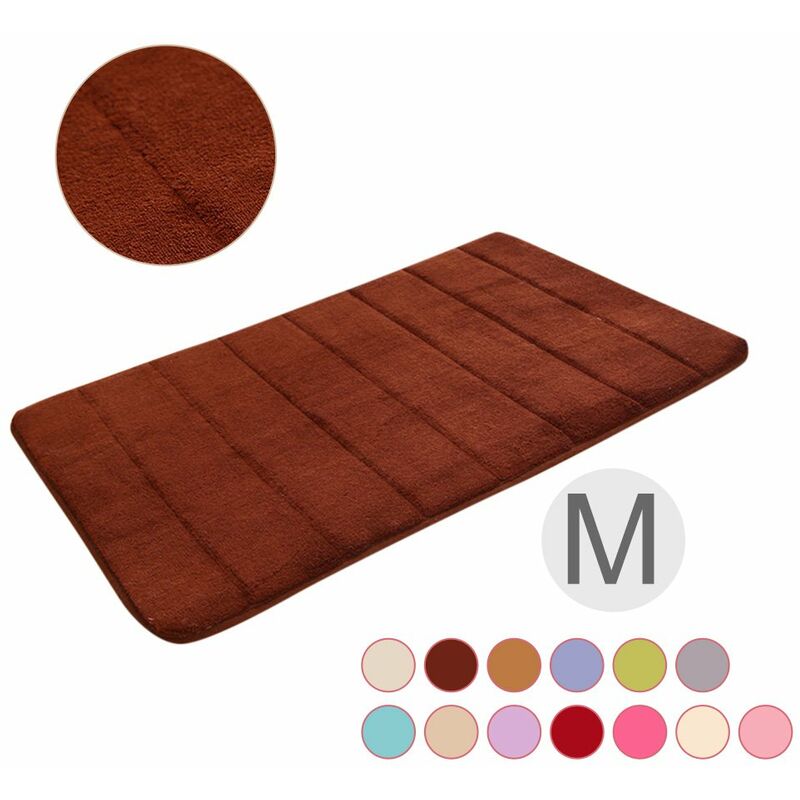 

Alfombrilla de lana de coral para puerta, para piso de entrada Alfombra Felpudo Alfombrilla de perfil bajo, Facil de limpiar
