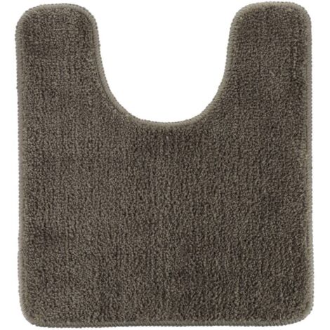 Alfombrilla de microfibra 45x50 cm soporte latex - taupe - Tendance