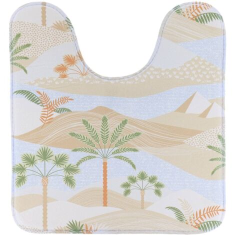 Alfombrilla de microfibra estampada 45x50 cm - louxor - Tendance