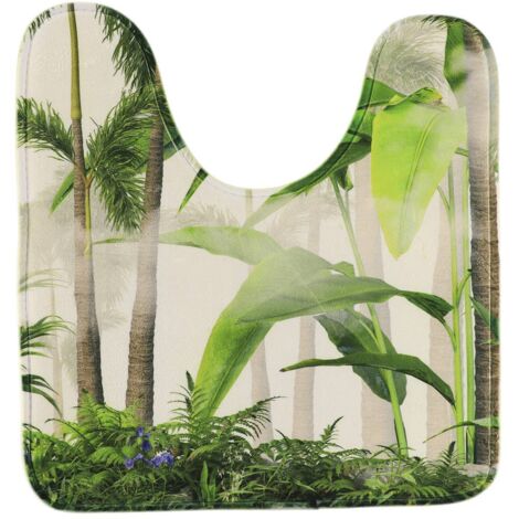 Alfombrilla de microfibra estampada 45x50cm - oasis - Tendance