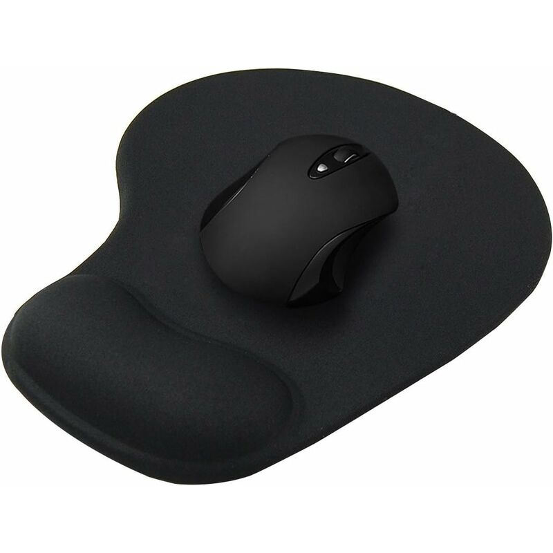 

Alfombrilla de ratón cojín de apoyo para reposamuñecas de espuma viscoelástica con base de goma antideslizante para ordenador portátil, ordenador,