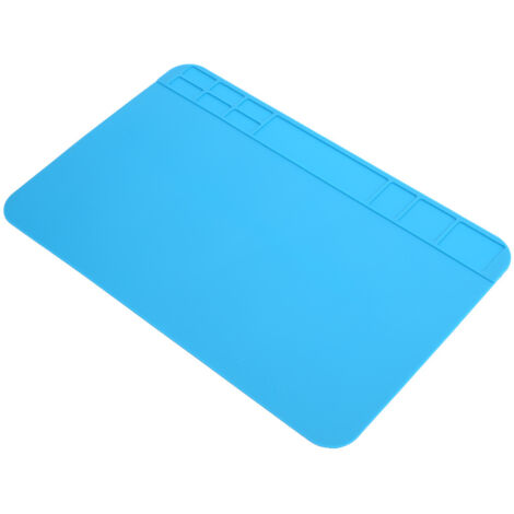 Alfombrilla de reparación de silicona resistente al calor para ordenadores, teléfonos, estaciones de soldadura, herramientas y piezas de repuesto.