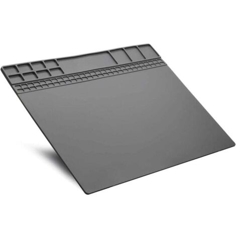 Alfombrilla de silicona para soldar, resistente al calor y con base magnética, antideslizante, para reparación y soldadura, 40 x 30 cm