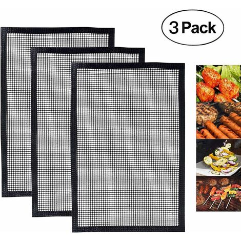 Alfombrilla De Teflón Para Parrilla MINKUROW, Alfombrilla Para Hornear Antiadherente Para Hornear, Alfombrilla Para Asar Y Hornear, Aprobada Por Fda, Lfgb Y Sgs, Ideal Para Bollos, 3 Piezas (40 X 33 C