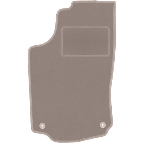 Alfombrilla de terciopelo conductor para: Opel Combo C kombivan (2001-2011) beige