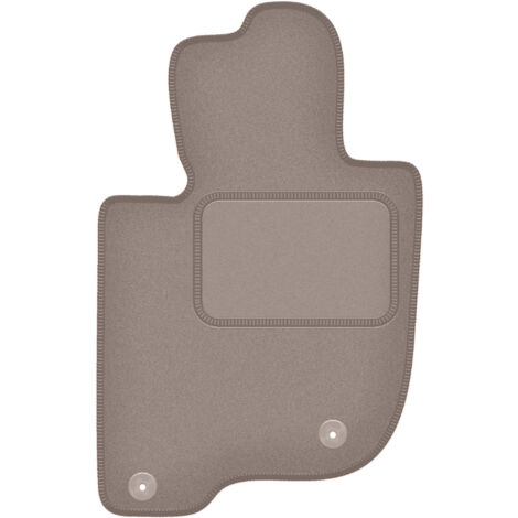 Alfombrilla de terciopelo para el conductor para: Mitsubishi L200 V pickup (2019-) beige