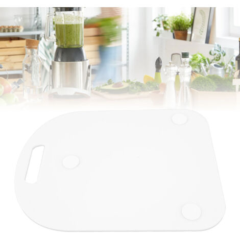 Alfombrilla de transporte antideslizante para Thermomix TM5 y TM6 con asa ergonómica y superficie acolchada, protege la superficie de trabajo y facilita la limpieza – Blanca