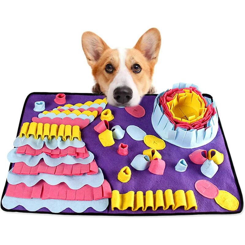

Alfombrilla multicolor para olfatear perros, alfombrilla para entrenamiento de mascotas, alfombrilla para búsqueda de perros, tren con sentido del