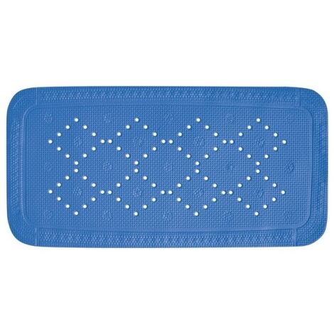 Alfombrilla para bañera ALASKA de PVC 71x36cm Azul Eléctrico Spirella