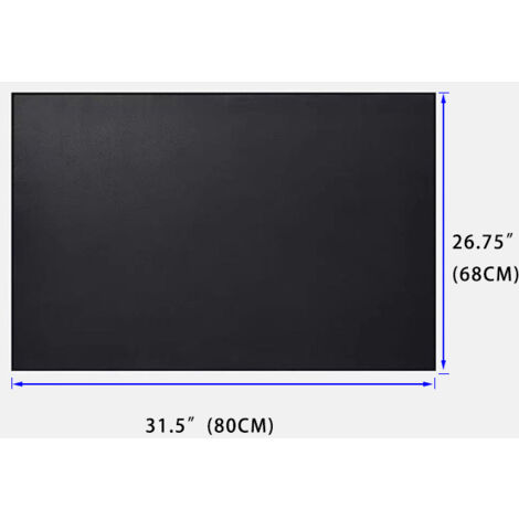 Alfombrilla para barbacoa, protección de suelo, base antideslizante, lavable, 80 x 68 cm, antracita