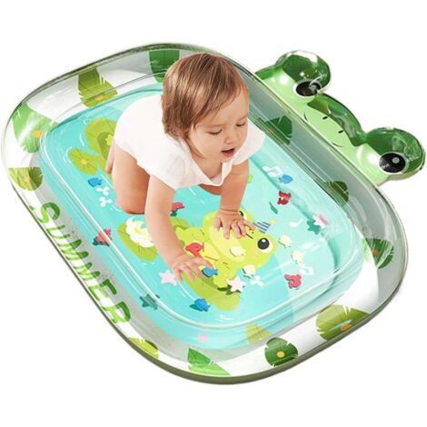 Alfombrilla para Bebé En El Suelo,Colchoneta de Agua Inflable Impermeable  Gimnasio para Niños Pequeños De Playa Guardería Viaje Baño Piscina Cuna Exterior Camping