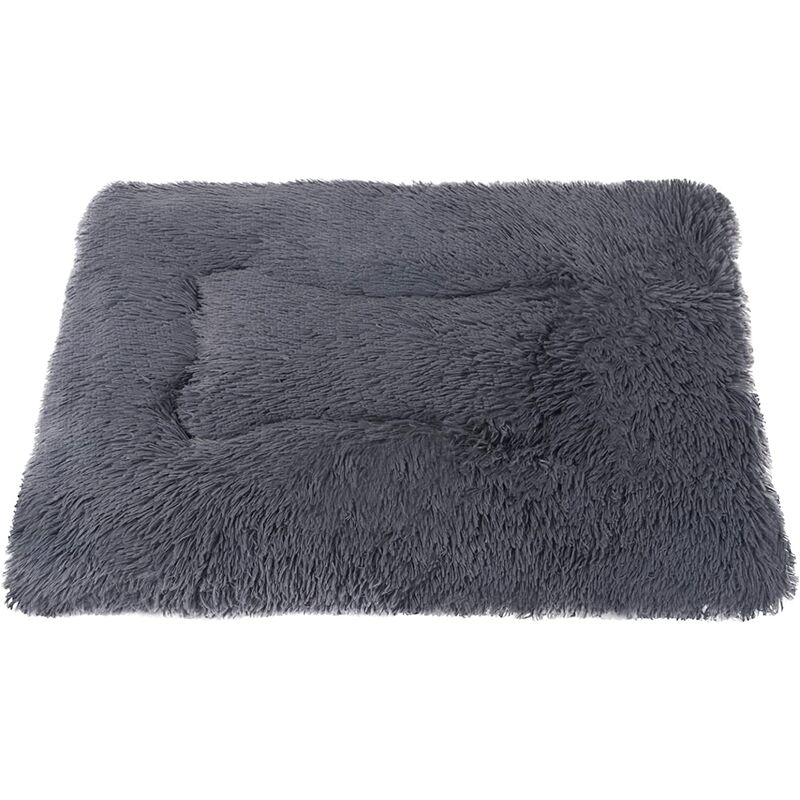 

Alfombrilla para perros lavable a máquina Funda de cama para perros de doble cara Cama para mascotas utilizable (S 56 / 36CM, Gris oscuro)