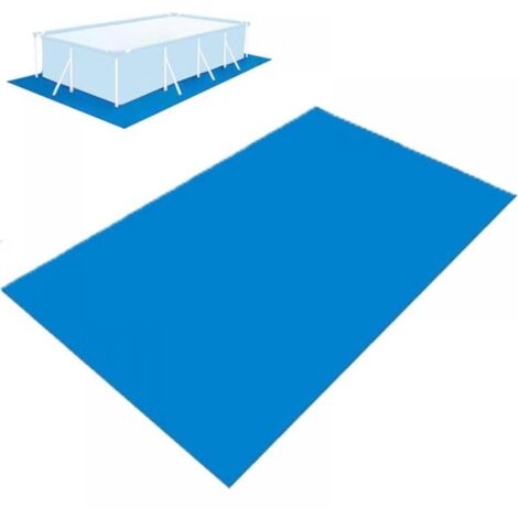 Alfombrilla para piscina elevada (450 x 220 cm), plegable, rectangular, impermeable, protector para piscinas inflables.