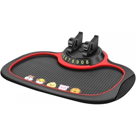 Alfombrilla para salpicadero de coche, soporte antideslizante para teléfono, bandeja lavable para el salpicadero y el llavero del móvil.
