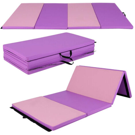 Alfombrilla plegable 240 x 116 x 5 cm amortiguadora práctica diseño escandinavo rosa EPE 200014263