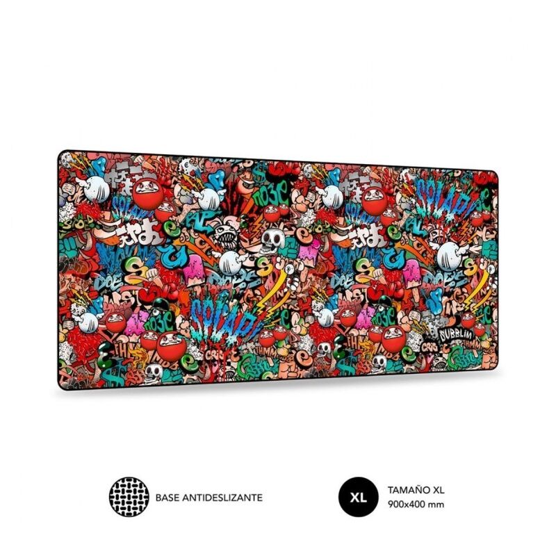 

Alfombrilla Raton Xl 44,5X6X6Cm Graffiti Xl Ne - Subblim